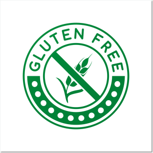 Gluten Free Green logo Posters and Art